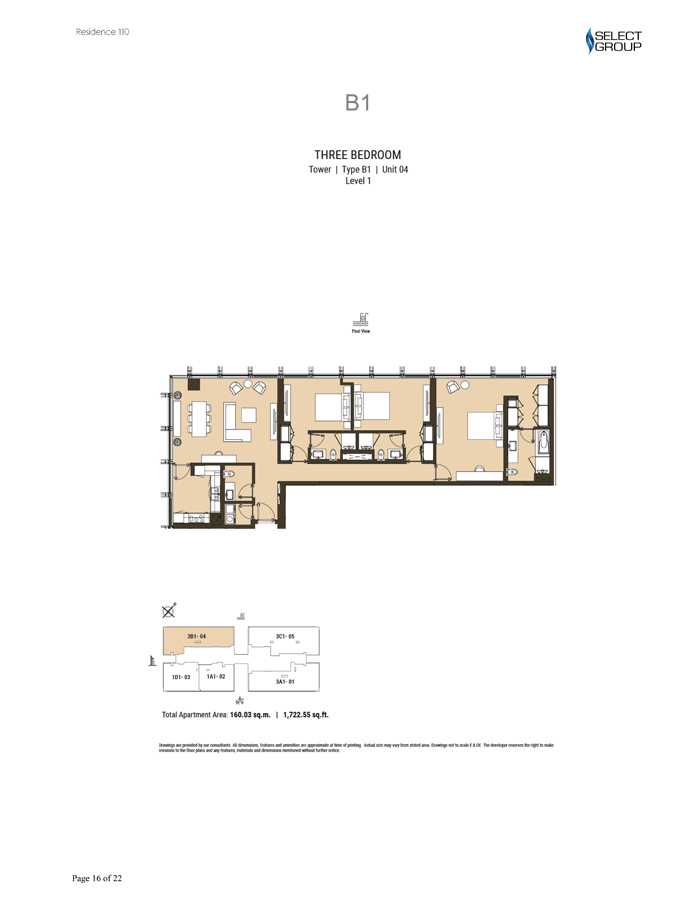 Type B1, Level 1, Unit 4